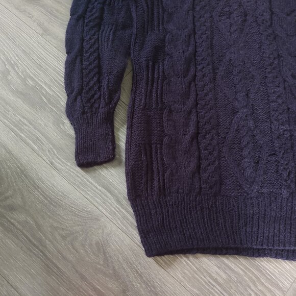 NWT Gamboa Alpaca Sweater for Men Hand Knitted Cabled Sweater - Picture 5 of 12